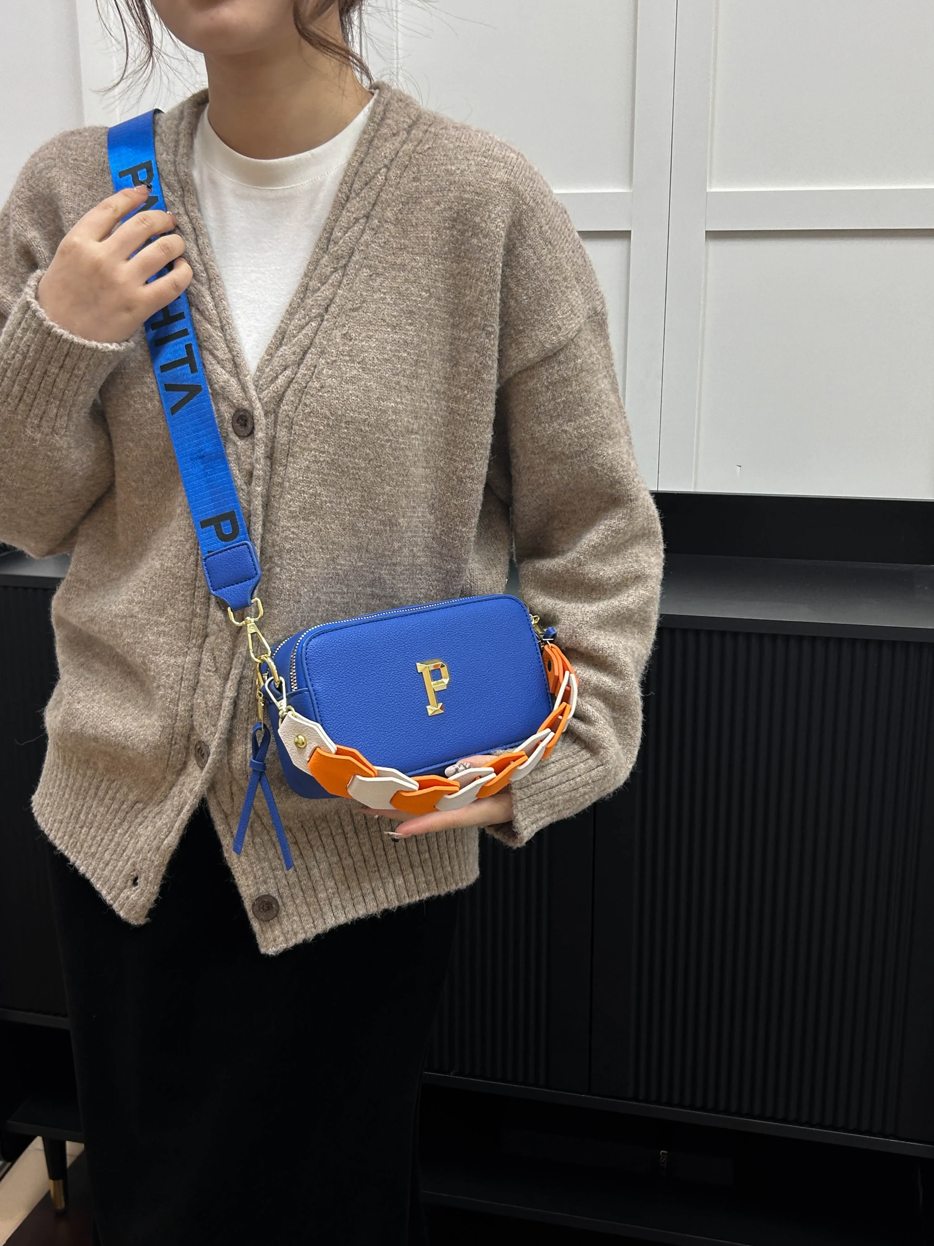 Sac messager Chic Vintage à la mode avec Logo de lettre Unique, sac à bandoulière élégant pour femmes, loisirs et affaires