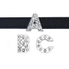 breloques en strass avec lettres coulissantes pour la fabrication de bijoux, bracelet pour femmes, 8mm, alphabet a z, collier pour animaux de compagnie, accessoires de bricolage, cadeau