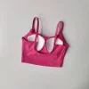 haut de soutien gorge de sport pour femmes, push up, rembourré fixe, hauts push up, gilet de fitness, course à pied, soutien gorge de gymnastique, yoga, sous vêtements de sport respirants