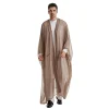 abayas de prière pour hommes, caftan musulman, kimono ouvert, turquie, islam, djellaba, maroc, jubba, thobe, ramadan, eid