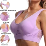 Soutien-gorge de sport en maille sans couture pour femmes, sous-vêtements de course, de Fitness, antichoc, sans fil, grande taille 6XL, haut court, respirant, Yoga