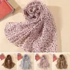 foulard en mousseline de soie imprimé léopard, châle hijab musulman léger, enveloppe de tête fine à la mode pour femmes, écharpe élégante à col carré