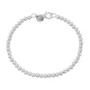 bracelet de perles plaqué argent 925 pour femmes, chaîne réglable à la mode, bijoux cadeau pour sa fête de noël nuptiale