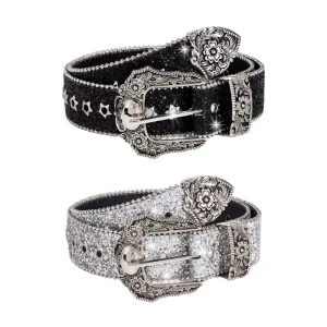 Ceinture taille florale Y166, chaîne corps tendance, œillets à brillantes pour femmes hommes