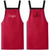 Tablier polyvalent à double sangle pour les travaux de cuisine Caractéristiques personnalisables Couverture imperméable à l&rsquo;huile Durable Pratique pour un usage quotidien