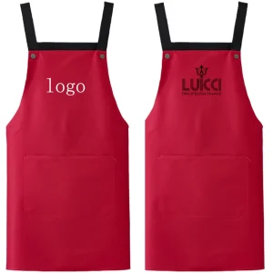 Tablier polyvalent à double sangle pour les travaux de cuisine Caractéristiques personnalisables Couverture imperméable à l&rsquo;huile Durable Pratique pour un usage quotidien