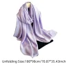 foulard en satin respirant de printemps, foulard en soie lisse de couleur unie, absorption de la sueur, écharpe hijab carrée légère pour vacances