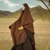 khimar hijab deux couches voile islamique pour les femmes dubaï dinde foulard musulman écharpe châle vêtements de prière ramadan coiffure niqab
