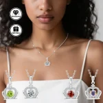 Bijoux pour femmes, bijoux de haute qualité, collier hypoallergénique, collier moissanite pour femmes, bohème, cadeau de noël pour