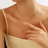 colliers personnalisés avec nom arabe pour femmes, ras du cou personnalisé en acier inoxydable, chaîne en or, collier islamique, bijoux cadeau
