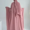 ensemble abaya en coton et lin pour ramadan eid, tiens imar, ensembles musulmans de dubaï, robe hijab, caftan marocain, vêtements éducatifs pour femmes