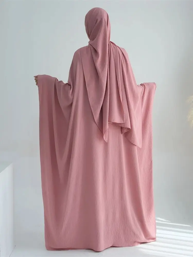ensemble abaya en coton et lin pour ramadan eid, tiens imar, ensembles musulmans de dubaï, robe hijab, caftan marocain, vêtements éducatifs pour femmes