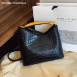 sac à main femme sac de luxe femme sacs marques luxes Sacs à main élégants à motif Crocodile pour femmes, sacs à poignée supérieure de luxe de styliste, seau à bandoulière de marque, dernière collection 2025