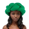 turban à grandes tresses pour femmes africaines, bandeau, pièce de sauna, nigeria auto gele