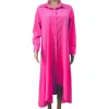 robe chemise élégante à manches longues pour femmes, rose boutonnée, irrégulière, rêver, mode de rue, loisirs, automne, nouvel article, 2024
