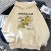 maroc maroc veste à capuche femmes anime style coréen anime polaire pull à capuche femmes streetwear sweats