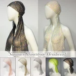 Résille Plaid Bling strass casquette femmes foulard évider Patchwork paillettes cristal à la mode sauvage bandeau Turban cheveux chapeau
