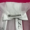 voile de mariée en perles, voile courbé pour enterrement de vie de jeune fille, avec nœud blanc, en tulle, cadeau de fête prénuptiale