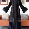 laxury design robe abaya en mousseline de soie pour femmes musulmanes, vêtements islamiques, cardigan ouvert, nouvelle collection
