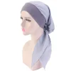 casquette hijabs intérieure à fleurs imprimées pour femmes, foulard de tête musulman, turban, bonnet prêt à porter, enveloppant sous la casquette hijab, 2024