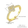 bagues délicates pour femmes, tendance, jolie bague en cristal zircon coréen, promesse, accessoires de doigt, bijoux cadeau pour filles, r723