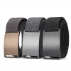 boucle en aluminium ceinture en nylon nouvelle ceinture extérieure hommes décontracté toile tissé ceinture en cuir ceinture hommes cinto preto y005