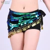 chaîne de taille pour pratique de la danse du ventre, ceinture de spectacle de danse indienne à paillettes faite à la main pour adultes et enfants, écharpe de hanche de danse orientale