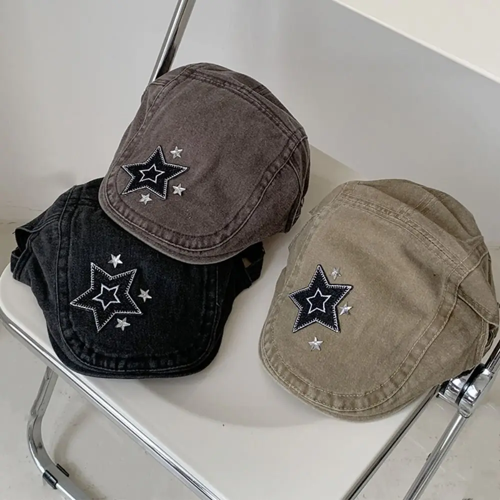Chapeaux Y2k décontractés et réglables, Chic, étoile, Vintage, Harajuku, coréen INS, bérets de peintre, casquettes pour filles