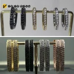 Boucles d&rsquo;oreilles en cristal exquises pour femmes, originales, à la mode, en acier inoxydable, accessoires commémoratifs, nouvelle collection 2025