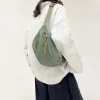 sacs de ceinture en velours côtelé décontractés pour femmes, sac banane à la mode, sac de taille banane, sac à main de hanche, sac à bandoulière de poitrine, poche