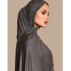 hijab en tissu modal pour femme musulmane, foulard de tête en jersey, turban vide, toutes saisons