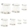 KRABALL 100 pièces épingles de sûreté broche en acier inoxydable pour vêtements marques de positionnement vêtements et fabrication de bijoux accessoires outil