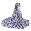 extra grande taille doux imprimé xxxl musulman prier hijab amira tirer sur foulard islamique foulard
