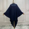 une couche longue khimar hijab cravate dos voile islamique pour les femmes dubaï turquie foulard musulman écharpe châles vêtements de prière ramadan