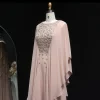 sharon said arabe nu rose abaya caftan robe de soirée longue élégante perlée femmes robes de soirée de mariage sf239 personnalisé