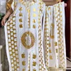 robe d'été en coton à manches courtes pour femme, boubou, maxi islam, grande écharpe, africain, abaya, estampage doré, design pomme, nouveau