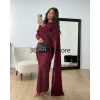 abaya – robe de soirée en satin bordeaux pour femmes, modeste, simple, offre spéciale, robe de cocktail avec cape latérale, élégante, arabe, manches longues