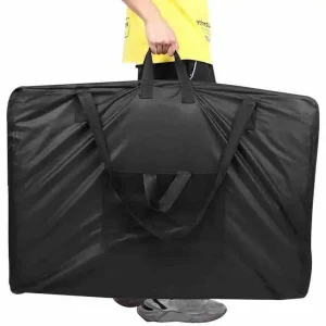 Sac à main noir pour Table de Massage, sac de transport pour bureau à ongles, sac de lit de beauté, sac de rangement pliable en tissu Oxford 600D