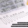 miusie 220/260 pièces épingles de sûreté différentes tailles pour répondre à une variété d'aiguilles épingles de sûreté en argent vêtements tranchants épingles de sûreté kits de couture