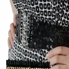 nouvelle mode métallique paillettes ceinture femmes robe ceintures cool punk brillant élastique extensible large ceinture cinch robe bijoux accessori