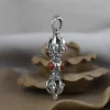 group pendentif bouddhiste vajra en argent regardé 925 pour hommes et femmes, amulette en pierre naturelle lapis turquoise onyx, bijoux