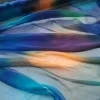 tissu transparent en mousseline de soie crêpe de soie pure ombré, doux, 6mm, écharpe pour robe, hijab, matériel de couture pour bricolage