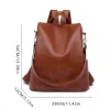 dames bookbag sac à dos femmes grande capacité sac à dos sacs à main de haute qualité en cuir pu femme vintage sacs d'école voyage sac à dos