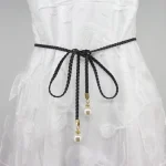 X6HE TAILLEMENT FEMES TAILLE CEAUTRÉE VINTAGE MINE BOHEMIEN BELTES DÉCRIPE BLANC DÉCORS DÉCORATIVES DÉCORATIVES FEURES JOBT