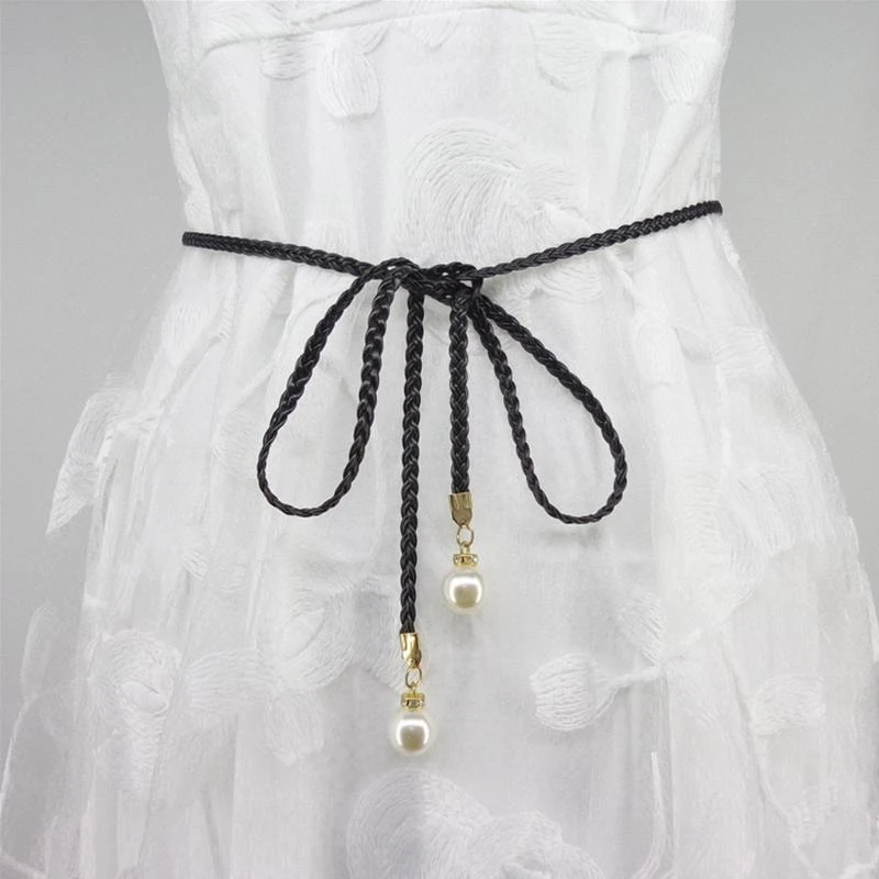 X6HE TAILLEMENT FEMES TAILLE CEAUTRÉE VINTAGE MINE BOHEMIEN BELTES DÉCRIPE BLANC DÉCORS DÉCORATIVES DÉCORATIVES FEURES JOBT