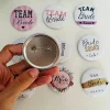 broches personnalisées en fer blanc, badges en métal à revers, cadeaux pour amis, texte, gérer, logo imprimé, vente en gros