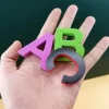 lettres magnétiques chiffres alphabet abc 123 aimants pour réfrigérateur en plastique éducatif préscolaire jouet d'apprentissage ensemble majuscules minuscules mathématiques