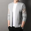 cardigan tricoté pour hommes, ample, décontracté, polyvalent, mode papa d'âge moyen, pull simple, manteau, printemps automne
