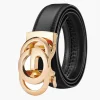 ceinture d'affaires pour hommes ceinture à boucle automatique en alliage véritable de haute qualité, jean de fête de rencontre de luxe à la mode décontracté