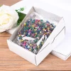 Épingles à coudre rondes, 800 pièces, mélange de couleurs, perle, tête ronde, fleuristes, bricolage, broche de positionnement, décoration de bouquet de mariage